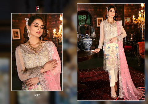 DEEPSY SUIT MARK VOL 5 GEORGETTE WITH HEAVY EMBROIDERY SALWAR SUIT