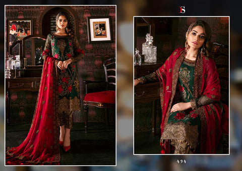 DEEPSY SUIT MARK VOL 5 GEORGETTE WITH HEAVY EMBROIDERY SALWAR SUIT