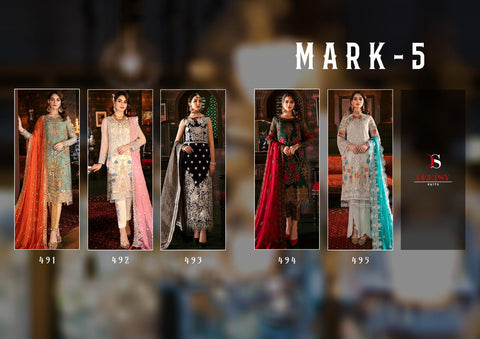 DEEPSY SUIT MARK VOL 5 GEORGETTE WITH HEAVY EMBROIDERY SALWAR SUIT