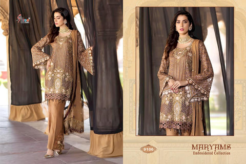 SHREE FAB MARYAM HEAVY  EMBROIDERED PARTY WEAR COLLECTION