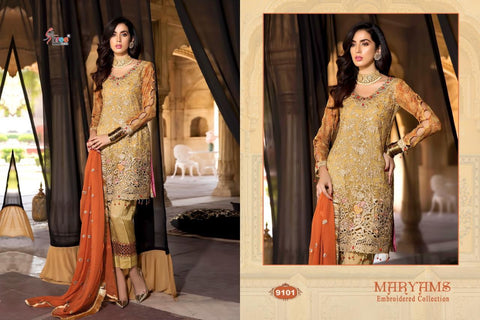SHREE FAB MARYAM HEAVY  EMBROIDERED PARTY WEAR COLLECTION