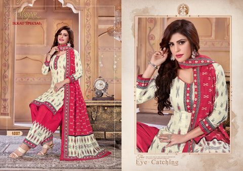 Mayur Creation Ikkat Vol 4 Casual Cotton Printed Salwar Kameez Collection