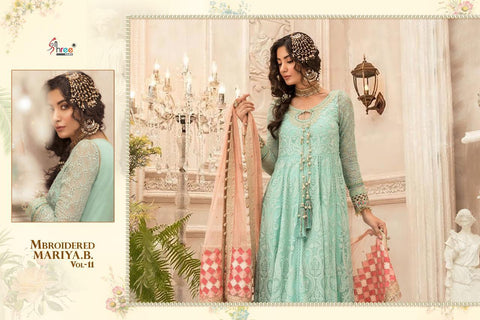 Shree Fab Mbroidered Mariya B Vol 11 Pakistani Designer Salwar Kameez