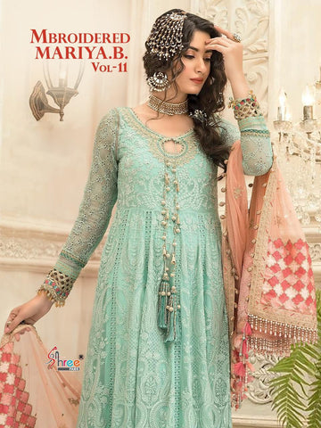 Shree Fab Mbroidered Mariya B Vol 11 Pakistani Designer Salwar Kameez