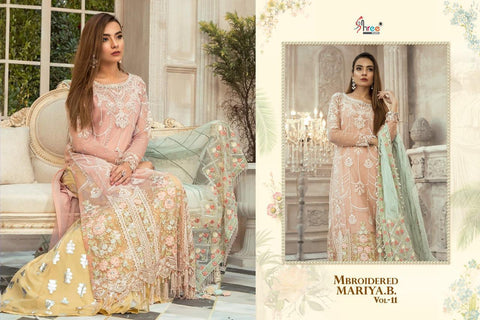 Shree Fab Mbroidered Mariya B Vol 11 Pakistani Designer Salwar Kameez