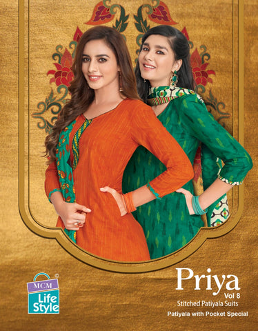 Mcm Lifestyle Priya Vol 8 Fancy Designer Kurtis Collection