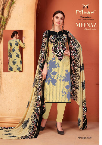 Mishri Meenaz Vol 4 Pure Cotton Printed Designer Salwar Suit