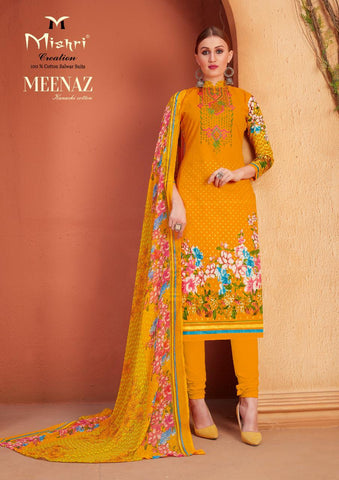 Mishri Meenaz Vol 4 Pure Cotton Printed Designer Salwar Suit