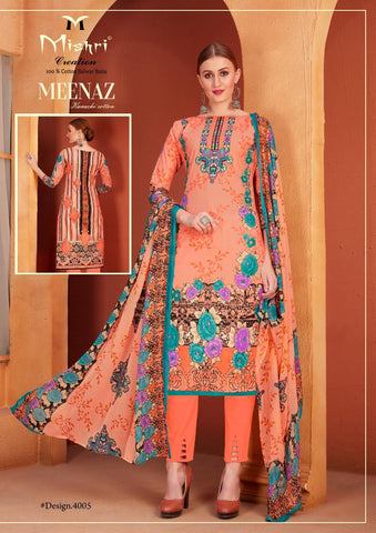 Mishri Meenaz Vol 4 Pure Cotton Printed Designer Salwar Suit