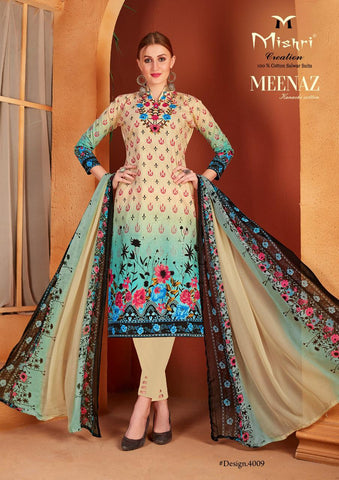 Mishri Meenaz Vol 4 Pure Cotton Printed Designer Salwar Suit