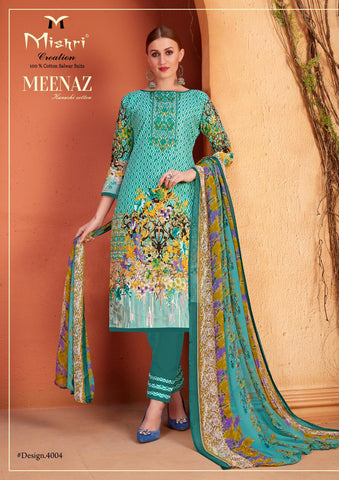 Mishri Meenaz Vol 4 Pure Cotton Printed Designer Salwar Suit