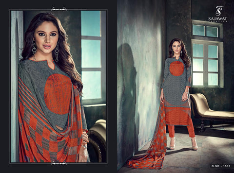 Sajawat Creation Launched Metrix Upada Silk Printed Fancy Designer Salwar Suits