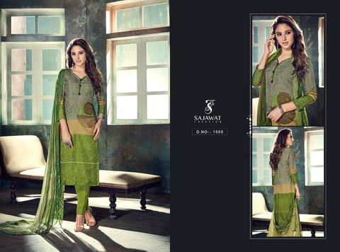 Sajawat Creation Launched Metrix Upada Silk Printed Fancy Designer Salwar Suits