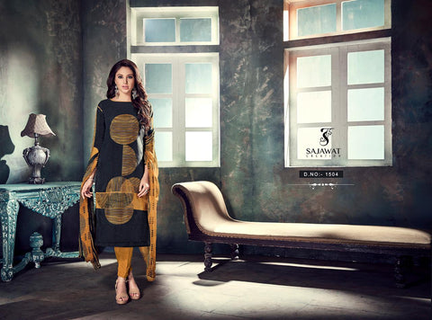 Sajawat Creation Launched Metrix Upada Silk Printed Fancy Designer Salwar Suits