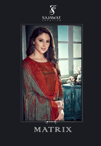 Sajawat Creation Launched Metrix Upada Silk Printed Fancy Designer Salwar Suits