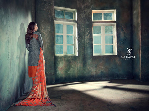 Sajawat Creation Launched Metrix Upada Silk Printed Fancy Designer Salwar Suits