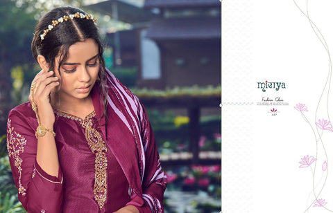 Mirayaa Presents Miraya Vol 18 Crape Printed Embroidery Work Fancy Designer Salwar Suits