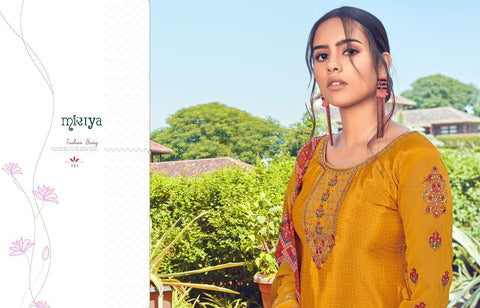 Mirayaa Presents Miraya Vol 18 Crape Printed Embroidery Work Fancy Designer Salwar Suits