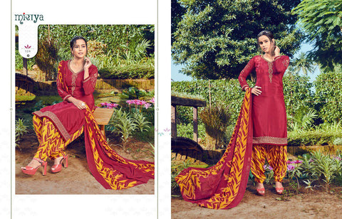 Mirayaa Presents Miraya Vol 18 Crape Printed Embroidery Work Fancy Designer Salwar Suits