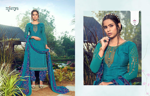 Mirayaa Presents Miraya Vol 18 Crape Printed Embroidery Work Fancy Designer Salwar Suits