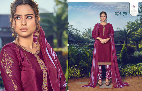 Mirayaa Presents Miraya Vol 18 Crape Printed Embroidery Work Fancy Designer Salwar Suits