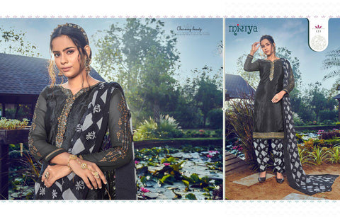 Mirayaa Presents Miraya Vol 18 Crape Printed Embroidery Work Fancy Designer Salwar Suits
