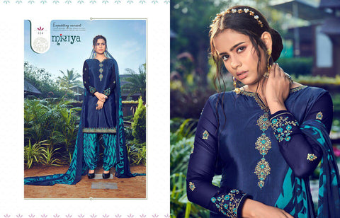 Mirayaa Presents Miraya Vol 18 Crape Printed Embroidery Work Fancy Designer Salwar Suits