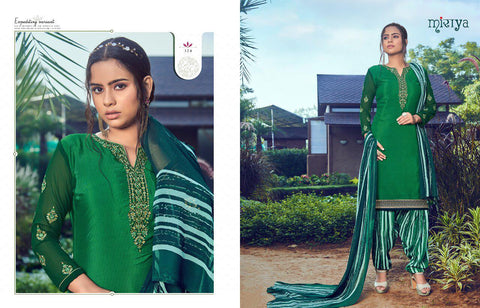 Mirayaa Presents Miraya Vol 18 Crape Printed Embroidery Work Fancy Designer Salwar Suits