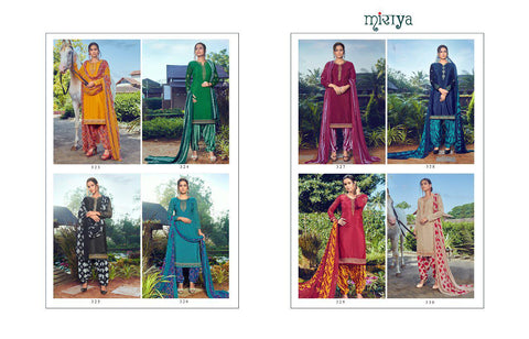 Mirayaa Presents Miraya Vol 18 Crape Printed Embroidery Work Fancy Designer Salwar Suits