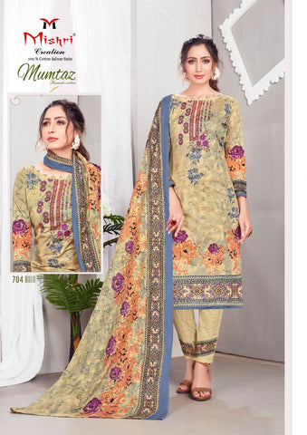 MISHRI MUMTAZ VOL 7 COTTON PRINTED PAKISTANI SALWAR KAMEEZ