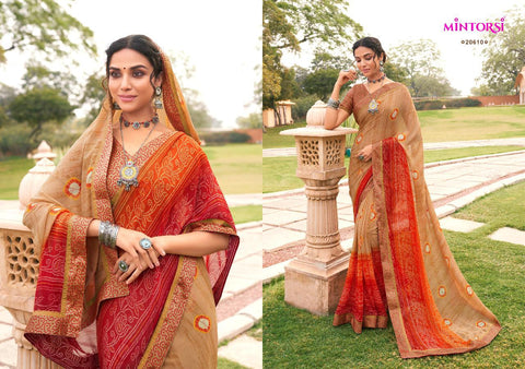 Mintorsi Presents Gungun Satin Fancy Designer Sarees Collection