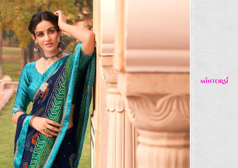 Mintorsi Gungun Designer Bandhej Fancy Saree Collection