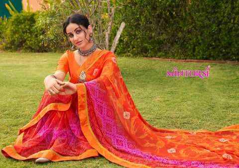 Mintorsi Presents Gungun Satin Fancy Designer Sarees Collection