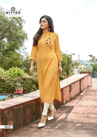 Mitto Presents Mohini Vol 2 Rayon Fancy Designer Kurtis And Pants