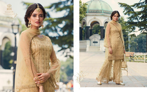 MOHINI GLAMOUR VOL 79 3 PIECE SHARARA GARARA SUIT HEAVY NET WITH LACE