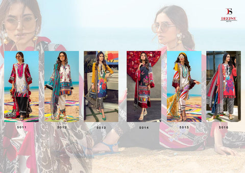 DEEPSY SUITS MUZLIN COTTON PAKISTANI CONCEPT DRESS MATERIAL