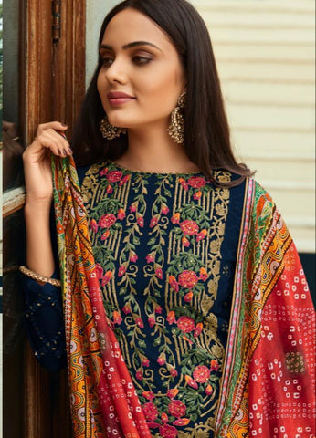 Mannmohit Launched Afsana Net Embroidery Work Fancy Designer Salwar Suits
