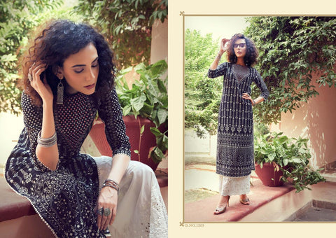 Maisha Presents Pirana Rayon Fancy Designer Kurtis Collection