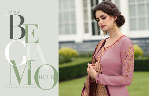 Zisa Banaras Hitlist Vol 7 Satin Georgette Designer Collection Suits