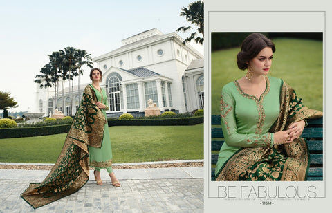 Zisa Banaras Hitlist Vol 7 Satin Georgette Designer Collection Suits