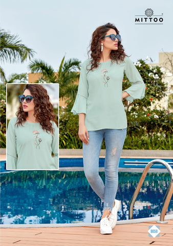 Mittoo Poorva Vol 8 Viscose Daily Wear Top Kurti Collection