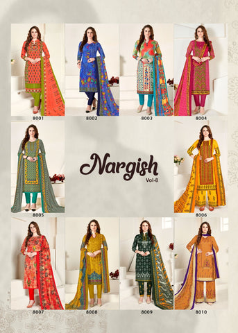 Jagruti Industries Nargish Vol 8  Desginer Salwar Kameez