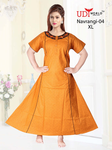 Navrangi Presents Cotton Fabric Gown Collection