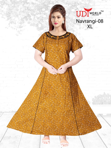 Navrangi Presents Cotton Fabric Gown Collection
