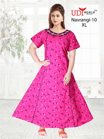 Navrangi Presents Cotton Fabric Gown Collection