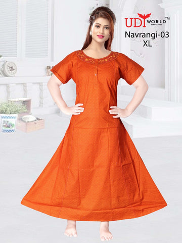 Navrangi Presents Cotton Fabric Gown Collection