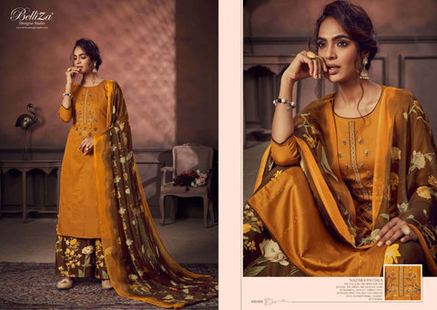 Belliza Designer Studio Nazar E Patiala Jam Cotton Kashmiri Salwar Kameez