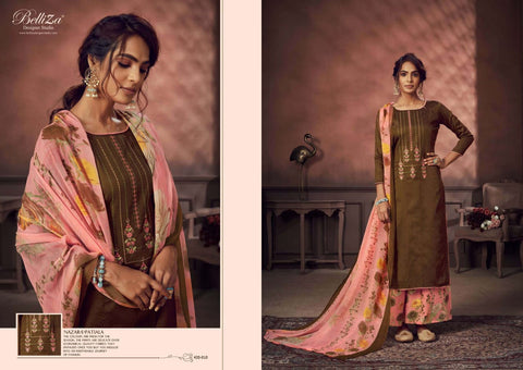 Belliza Designer Studio Nazar E Patiala Jam Cotton Kashmiri Salwar Kameez