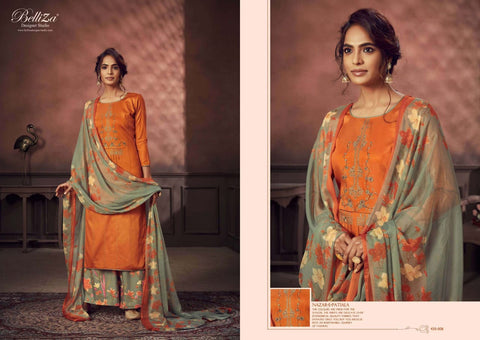 Belliza Designer Studio Nazar E Patiala Jam Cotton Kashmiri Salwar Kameez