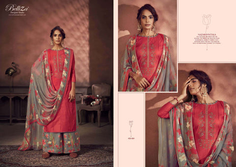 Belliza Designer Studio Nazar E Patiala Jam Cotton Kashmiri Salwar Kameez